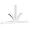 Ekena Millwork Richland Architectural Grade PVC Gable Bracket, 84"W x 38 1/2"H x 4"D x 4"F, 11/12 Pitch GBP084X39X0404RIC00 - alternate 1